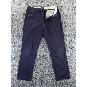 J Crew Broken In Chino Pants Navy Blue Straight Fit Mens Size 30